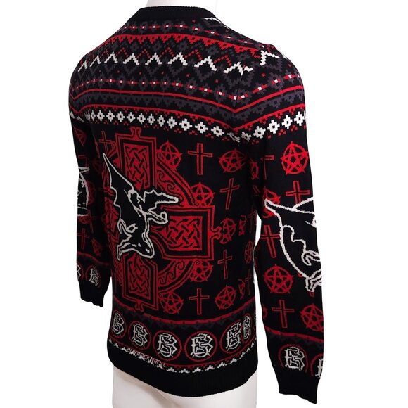 Rare Ozzy Osbourne 2016 Bravado Black Sabbath Cloaked Woman Ugly Xmas Sweater-SM - Picture 3 of 3